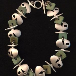 BICHE DE BERE PARIS Vintage Art Collar Statement Necklace 18”